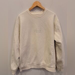Hello It’s Me Adele Embroidered Cream Fleece Sweatshirt XL‎
